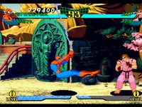 une photo d'Ã©cran de Marvel Super Heroes VS Street Fighter sur Sony Playstation